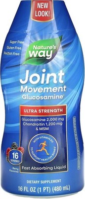 3 Pack - Nature's Way Joint Movement Glucosamine Liquid, 33.8 fl. oz.
