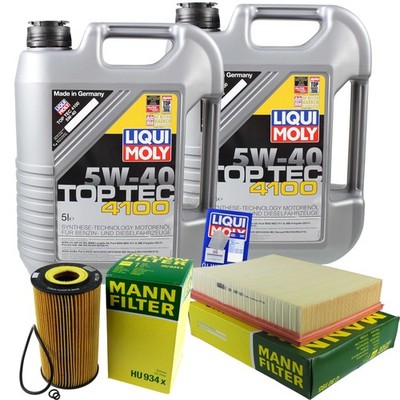 Inspektionspaket 10L Top Tec 4100 5W-40 für Mercedes-Benz M-Klasse W163 400 CDI