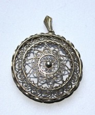 Silber 835 Anhänger Vintage filigran Friesenschmuck