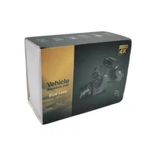 Vehicle Dual Lens BlackBox DVR Full UHD 4k Black Dash Camera