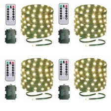 Battery Operated String Lights 4 Pack , 16.5ft 50 LED Fairy String Lights Ba...