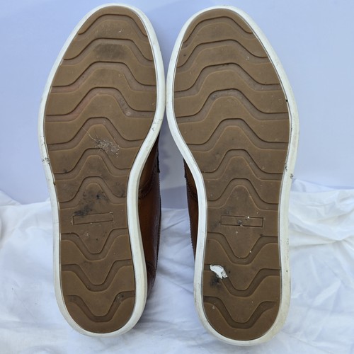 Scarpe La Milano uomo taglia 12 marrone Palmer IV vera pelle brogue Oxford stringate - Foto 10 di 10