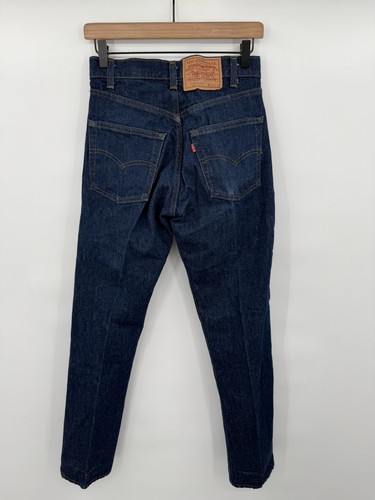 Vintage Levis 505 0217 Mens Jeans 26x32 Straight Leg Dark Wash Denim USA Made - Picture 2 of 6