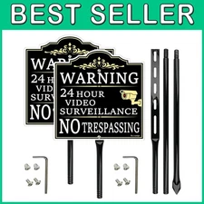 Video Surveillance No Trespassing Sign