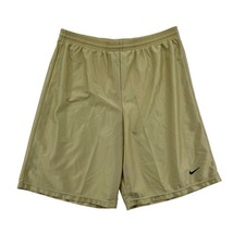 Nike Basketball Shorts Mens Medium Gold Excellent Vintage Made in USA Swoosh