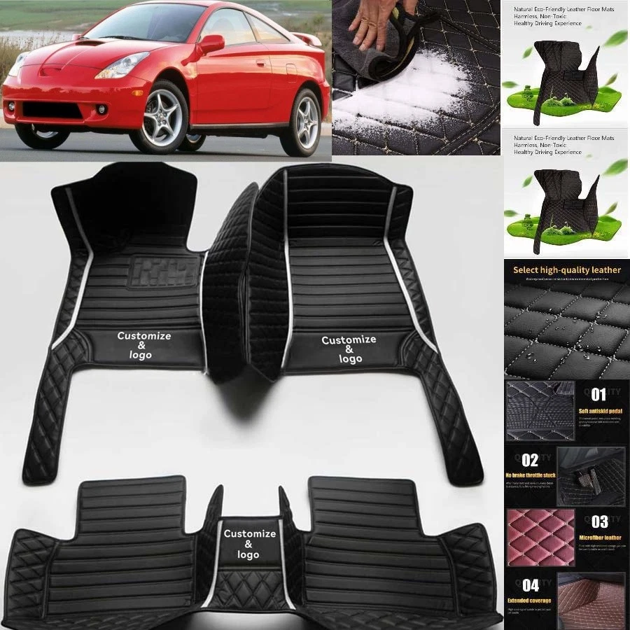 For Toyota Celica Car Floor Mats Carpets Cargo Liners Custom All Weather Foto 2 de 4