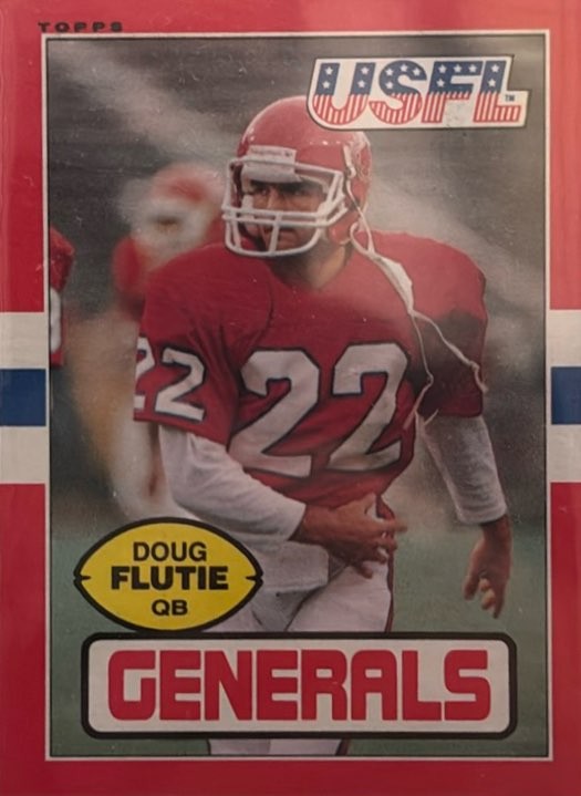 1985 Topps USFL #80 Doug Flutie