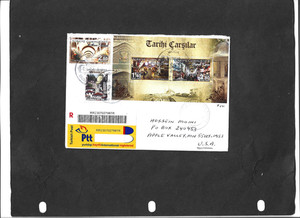 TURKEY-EXT FINE &BEAUTIFUL REG COMMERCIAL COVER TO US