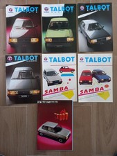 TALBOT 1510 HORIZON TAGORA SOLARA SAMBA LOT DE 7 BROCHURES PORT OFFERT