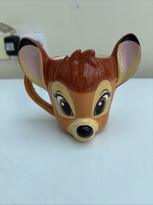 DISNEY BAMBI 3D GESICHTSTASSE KERAMIK Tasse Disney Bambi Becher 