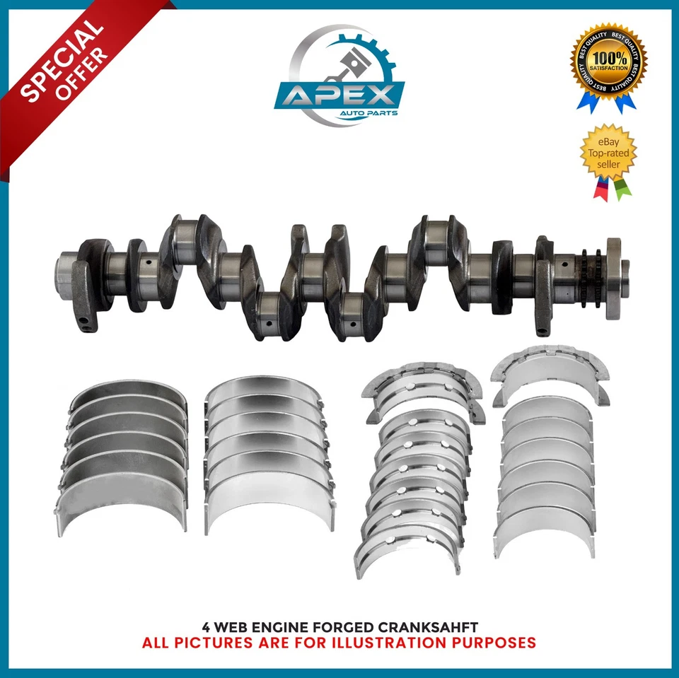 BMW 3 5 6 7 X3 X4 X5 X6 3.0 DIESEL N57D30 N57D30A N57D30B CRANKSHAFT & BEARING. - Image 2 of 4