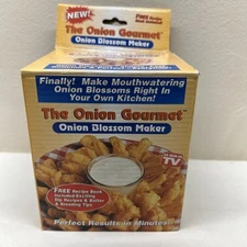 The Onion Gourmet Onion Blossom Maker w/ Recipe Booklet Vintage 1998 Ontel