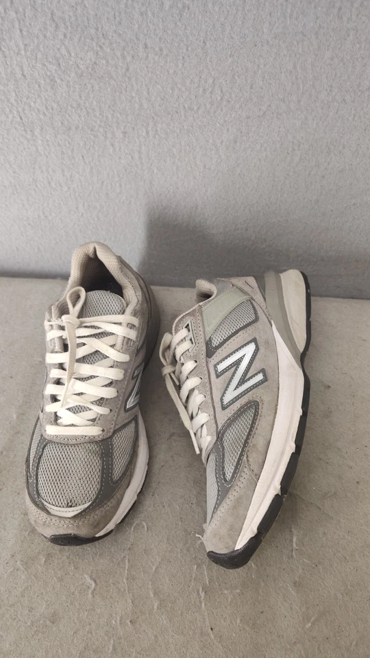 New Balance 990v5 Mujer Tenis 6.5 Gris Correr Activo Cómodo Zapatos con Cordones Foto 4 de 4