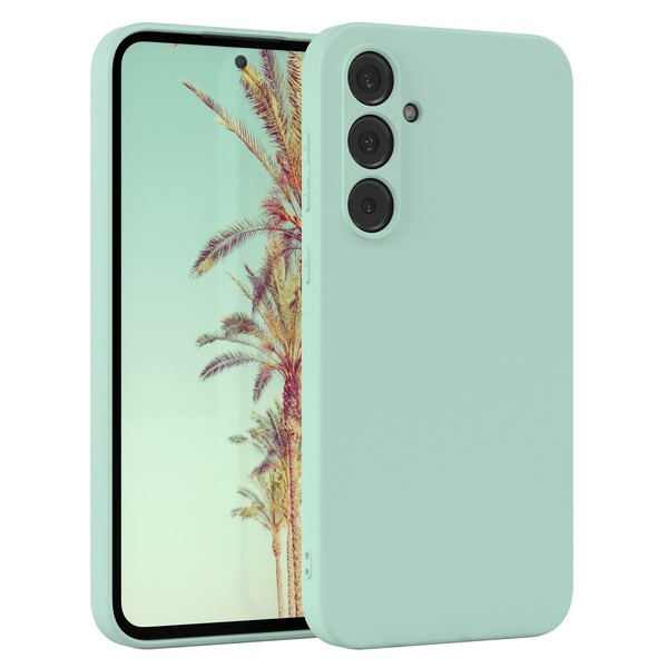 FüR Samsung Galaxy A35 HandyhüLle Silikon Back Cover Schutz Handy Case MintgrüN-image