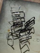 Vintage Bike Bottle Cage Lot of 7 - Aluminum/Steel - Silver/Black Mixed Styles