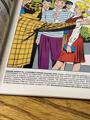 Amazing Fantasy #15 Facsimile Edition (Marvel Comics December 2019