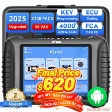 2025 XTOOL X100 PAD3 SE V2.0 IMMO Key Program...