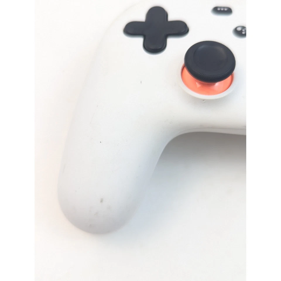 Google Stadia Controller H2B Clearly White Orange Wireless Bluetooth USB-C - Image 3 of 4