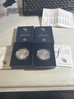 Two 2018 American Silver Eagles In Govt Packaging Gem BU