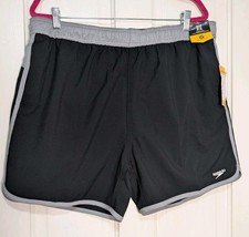 Speedo Eco Men's XXL Swim Trunks Anthracite Stretch UPF NWT Beach Resort 916 