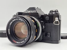 [N.MINT] Canon AE-1 Program Film Camera Black + FD 50mm F1.4 S.S.C. From Japan