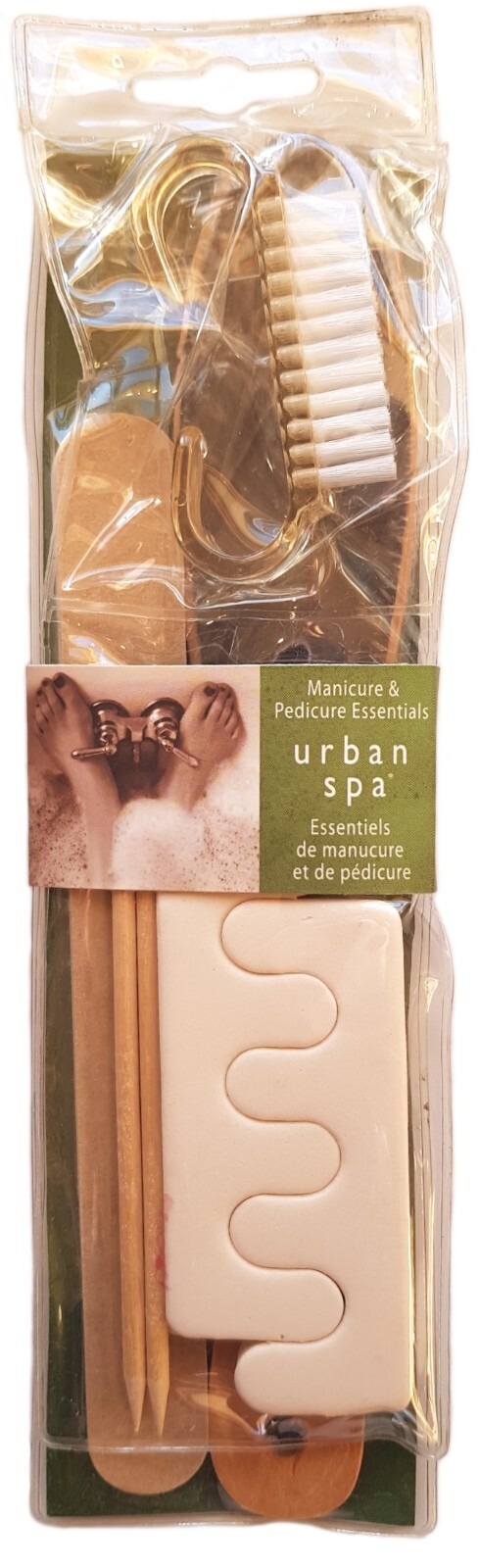7 pc MANICURE PEDICURE Foot Nail File Cuticle Stick URBAN SPA Essentials Set