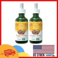 Zero-Calorie English Toffee Stevia Sweet Drops - Ideal for Keto Drinks, 2 Fl Oz