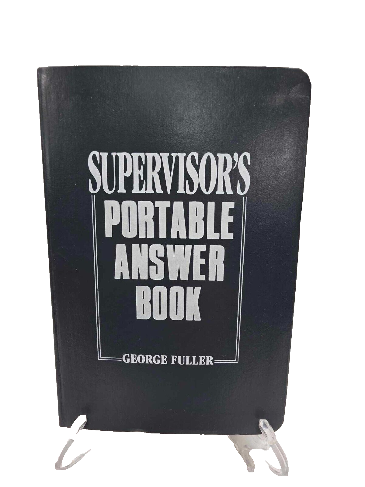 Vintage Faux Leather Professional Flexi Bound Supervisor's Portable Answer Book