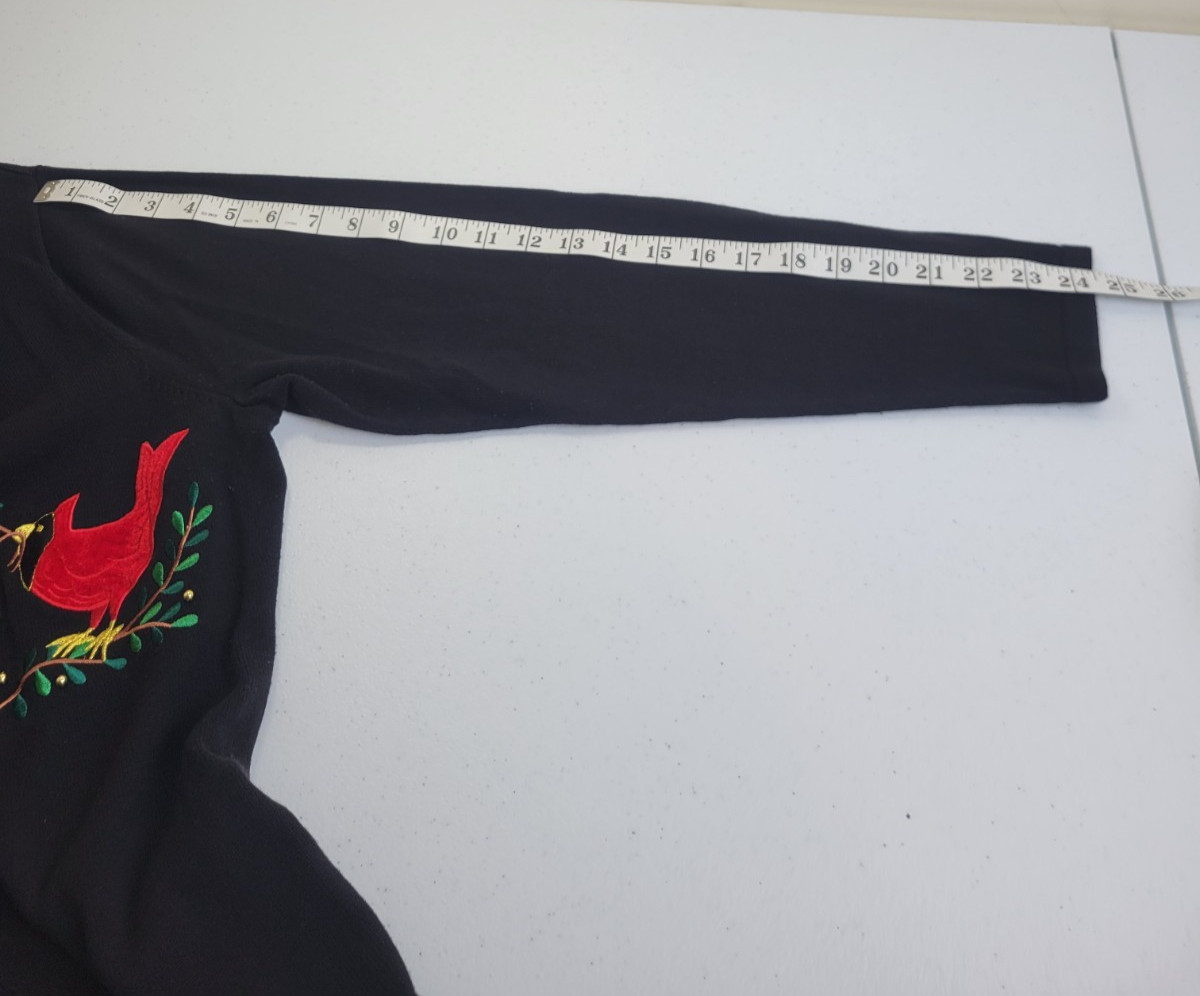 Classic Elements Black Cardinal Holly Embellished… - image 5