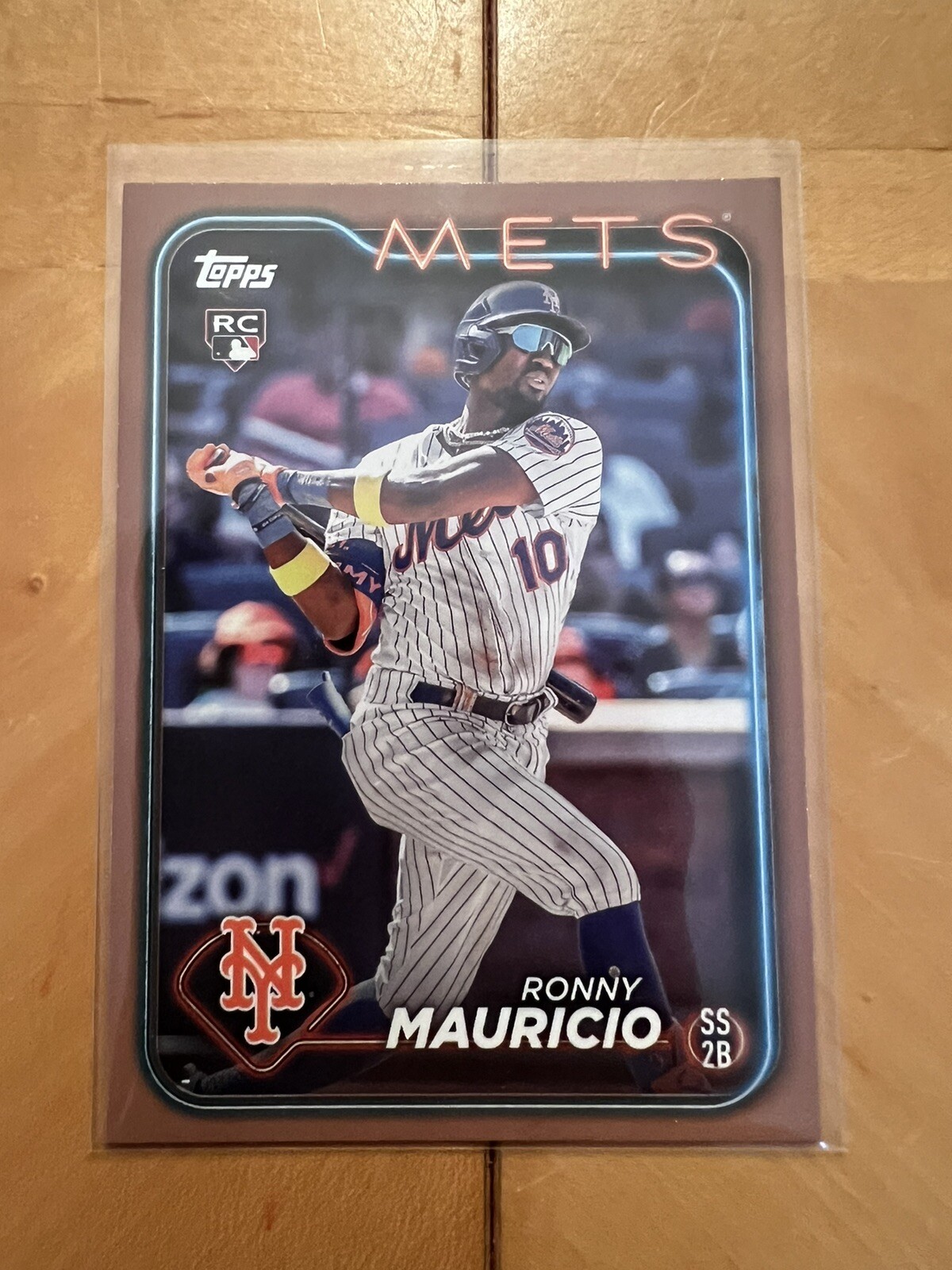 2024 TOPPS SERIES 1 RONNY MAURICIO GOLD PARALLEL ROOKIE /2024 #224 METS RC SP