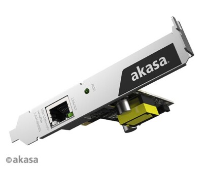 Akasa AK-PCCE25-02 2,5 Gigabit PCIe Netzwerkkarte mit PoE