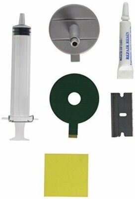 DIY WINDSHIELD GLASS REPAIR KIT STONE DAMAGE CHIP Blue star