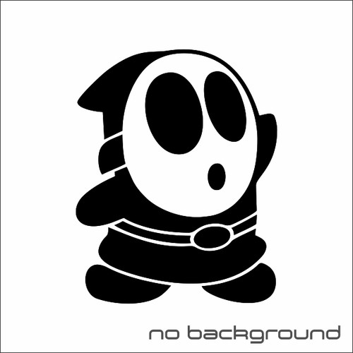 Shy Guy Sticker Vinyl Decal - Super Mario Nintendo Laptop Car Window N64 NES 3DS - Picture 16 of 16