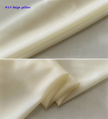 Einfarbig Seide/Baumwolle 55" Meterware Naturseide Baumwollstoff Schal Futter - Bild 52 von 62