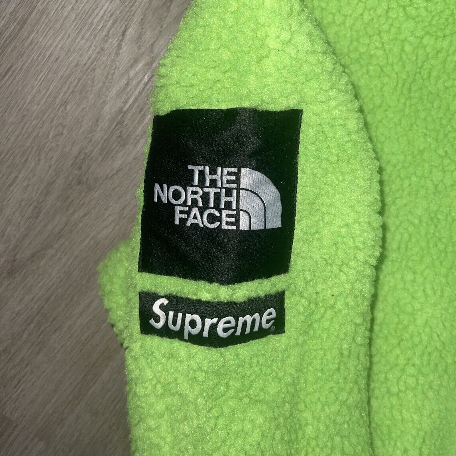 Supreme The North Face S Logo Fleece Jacket Lime sz M Medium | eBay