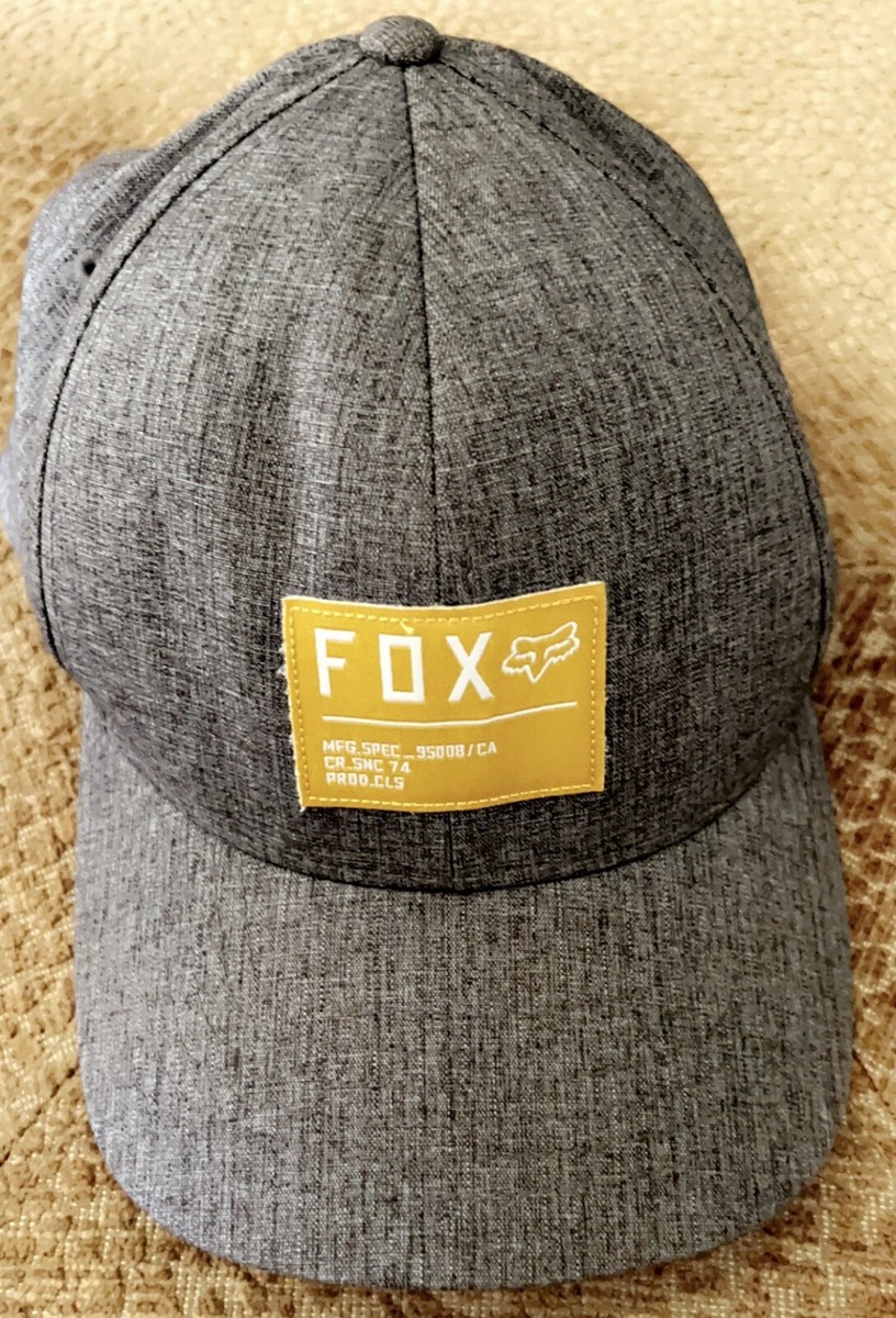 Non Stop Heather Black/Yellow Flexfit - Fox Motocross New W/o Tags