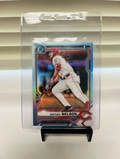 2021 Bowman Draft Chrome Base Sky Blue #BDC-103 Matheu Nelson - Cincinnati Reds