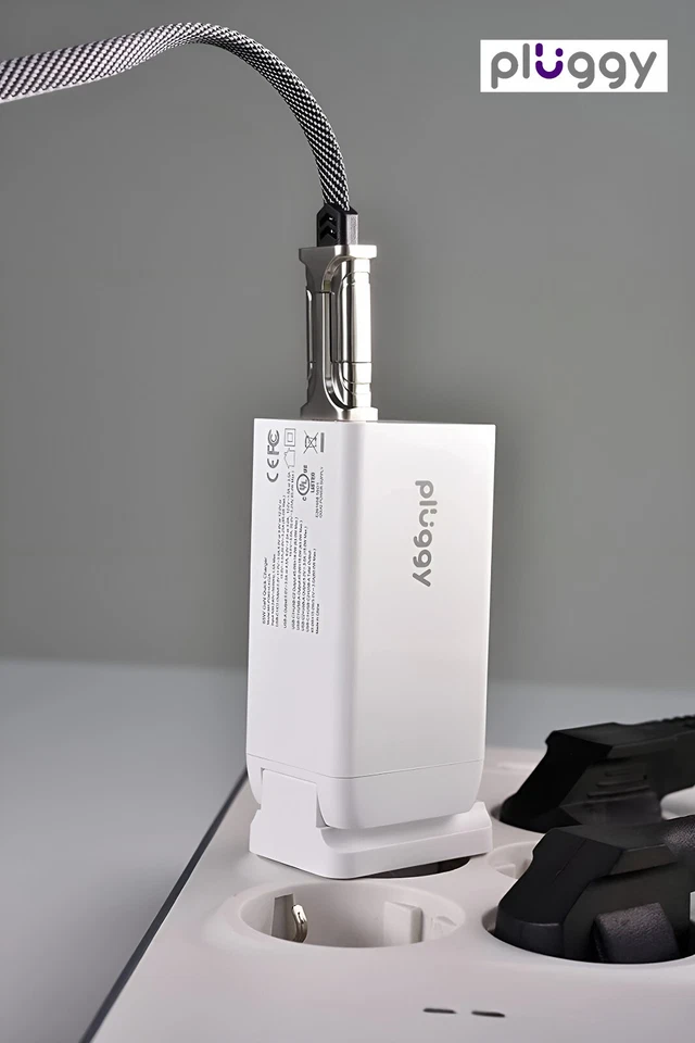 Pluggy 65W USB C Wall Fast Charger Adapter, 3-Port PD3.0 QC Power Wall Charging - Image 4 of 4