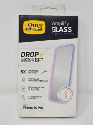 OtterBox Amplify Glass Screen Protector Apple iPhone 14 Pro Clear - Open Box
