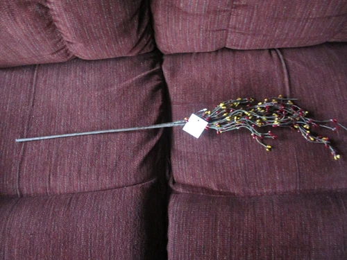 Burgundy & Gold Pip Berry 26" Spray Berries Rustic Primitive Farm House Country