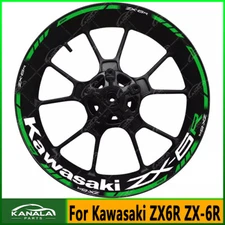For Kawasaki ZX6R ZX-6R Wheel Hub Decal Rim Decoration Waterproof Reflective