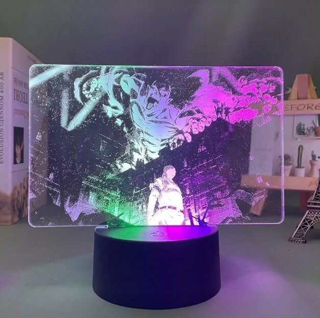 Lampe LED Attack on Titan créez une ambiance anime nocturne 16 couleurs dans votre bureau