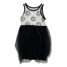 Sweet Bamboo Girls Black  White You Are My Sunshine Tulle Skirt Dress 4 Years