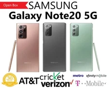 Samsung Galaxy Note 20 5G N981U 128GB Unlocked T-Mobile AT&T SmartPhone GOOD B+