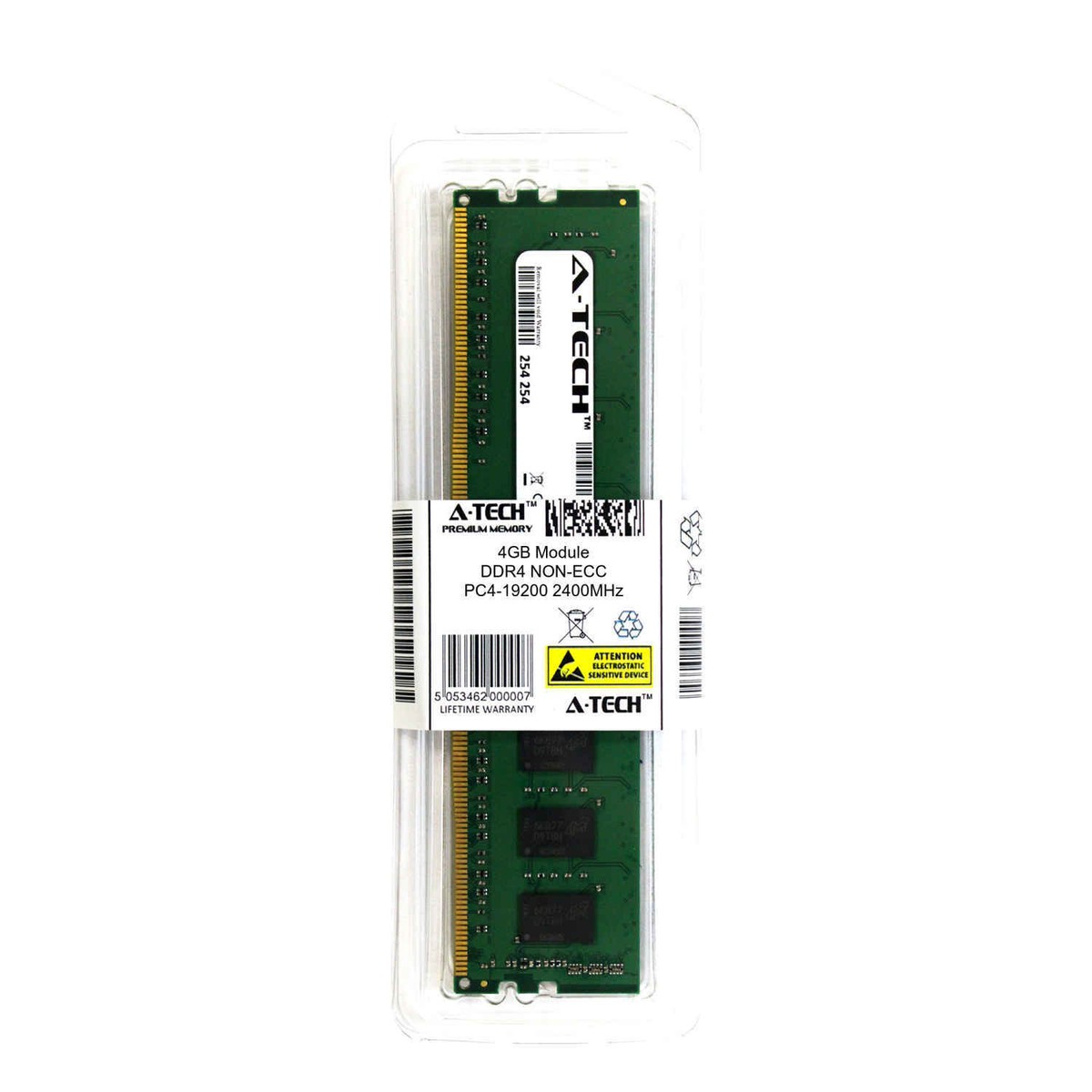 4GB DDR4 PC4-19200 DIMM (Micron MTA4ATF51264AZ-2G3B1 Equivalent