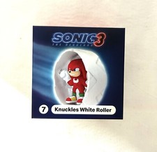 Knuckles White Roller Happy Meal Toy 7 McDonald s Sonic the Hedgehog 2024 New
