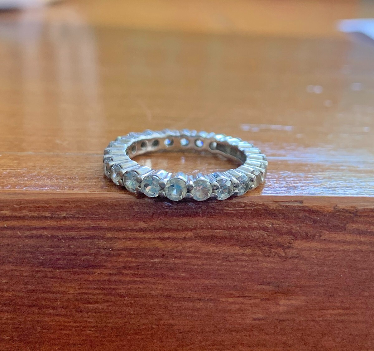 Sparkly Stackable Silver-Plated Simulated Diamond… - image 6