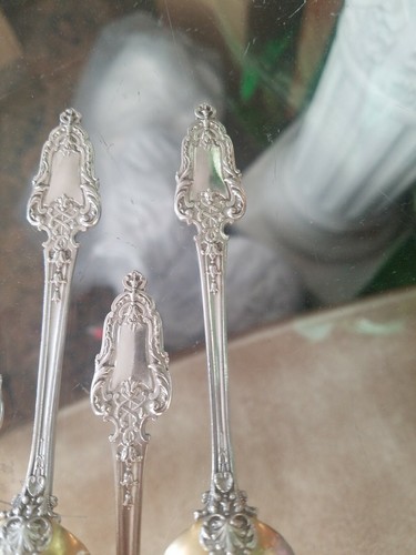 8 Labat & Pugibet Tea Dessert 5 o'clock French Sterling Silver Spoons 950 / 1000 - Picture 5 of 12