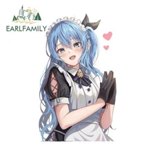 EARLFAMILY 5.1" Suisei Hololive Love Car Sticker Anime DIY JDM Laptop decoration