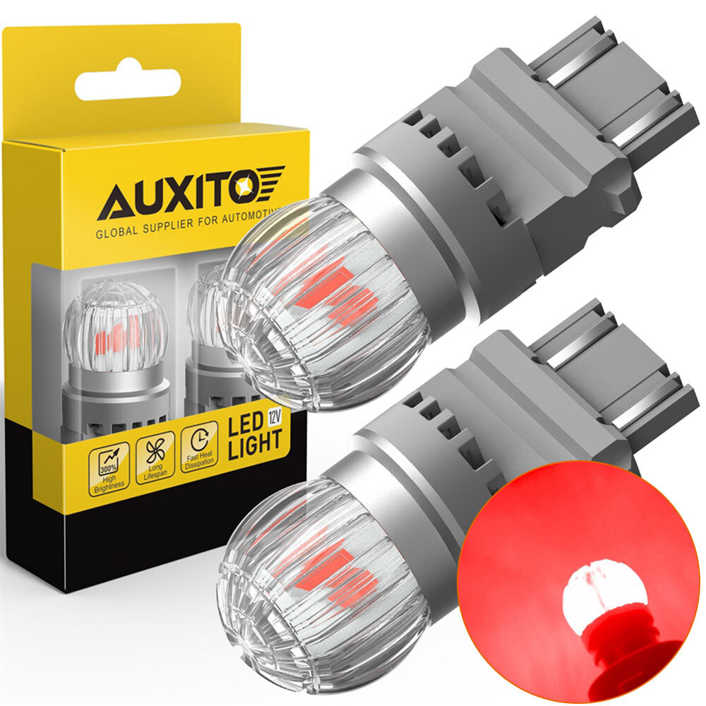 3157 LED Strobe Brake Light Bulbs – Red Flashing For Chevy Silverado 1999-2013, Super Bright!